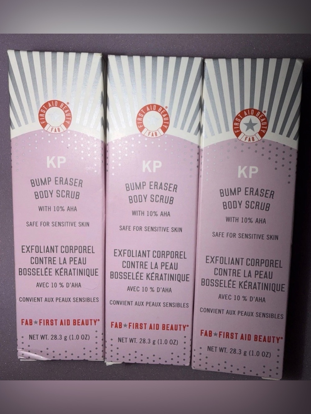 3X First Aid Beauty Bump Eraser Body Scrub 1 oz
